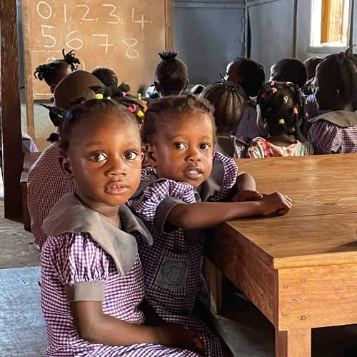 Mädchen in der Boi-Kambeh Schule