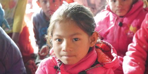 Mädchen aus Valche in Nepal